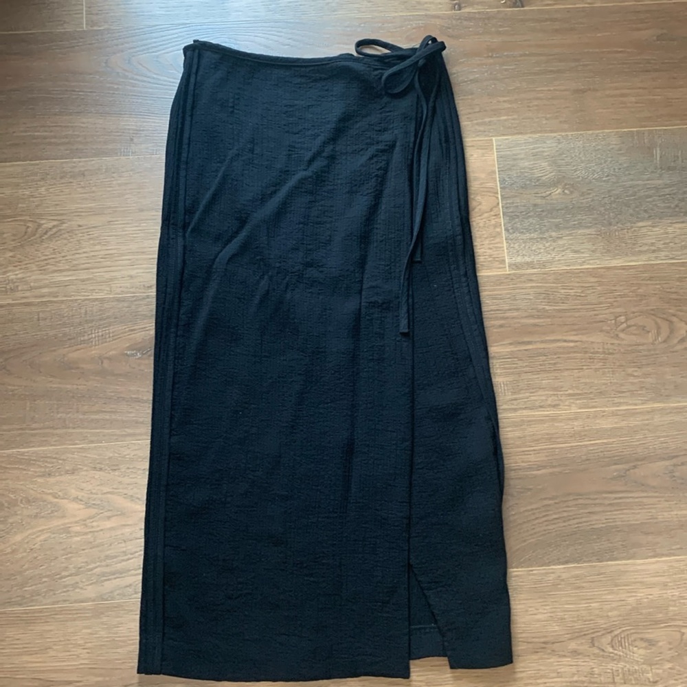 Zara cotton wrap skirt midi